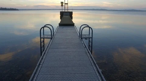 Sunset at the lake Stock Footage 108690131