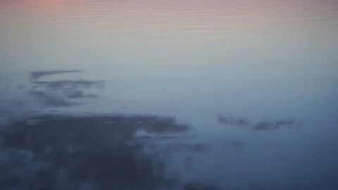 Sunset on the lake . Видео 114327233
