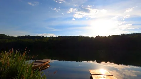 Sunset on the lake	 Stock Footage 149321929