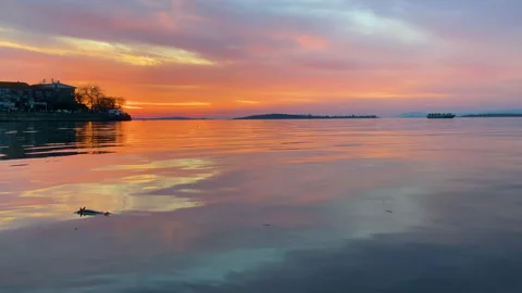 Sunset on Lake Видео 149965266