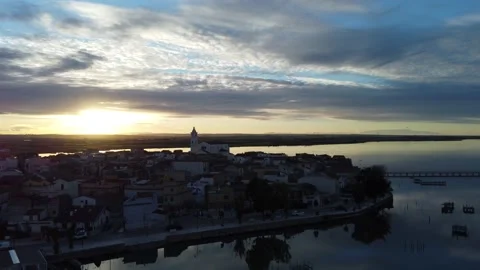 Sunset in the lake Stock Footage 194032434