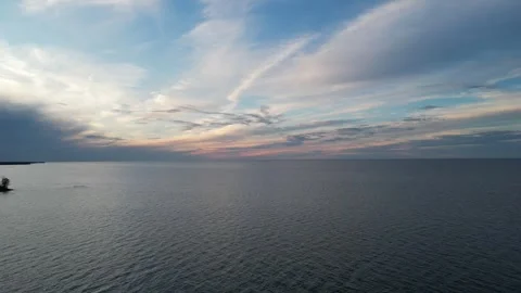Sunset on the lake Stock Footage 241623211