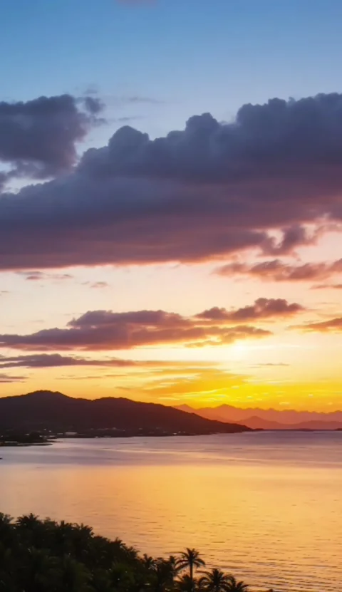 Sunset at lake Stock Footage 280545310