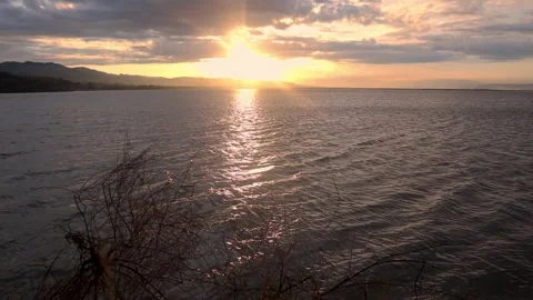 Sunset at Lake Stock Footage 289497501