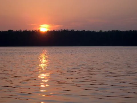 Sunset on Lake Holcombe Stock Photos