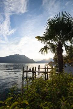 Sunset on Lake Lucerne Foto stock