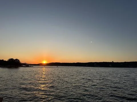 Sunset at Lake of the Ozarks Stock-Fotos