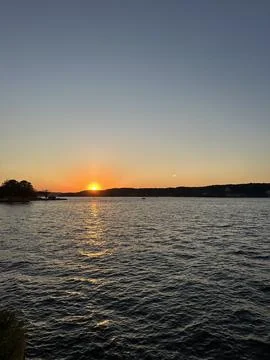 Sunset at Lake of the Ozarks Foto stock
