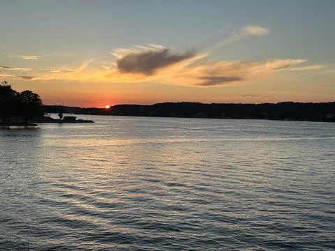 Sunset at Lake of the Ozarks Stock Photos