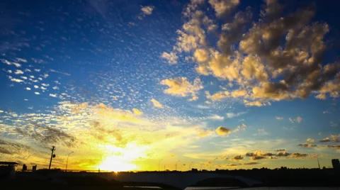 Sunset at Lake Paranoa Stock-Footage 52543016