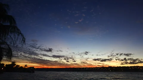 Sunset at Lake Paranoa Stock-Footage 52543107