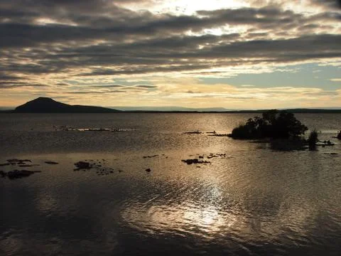 Sunset Lake Stock Photos
