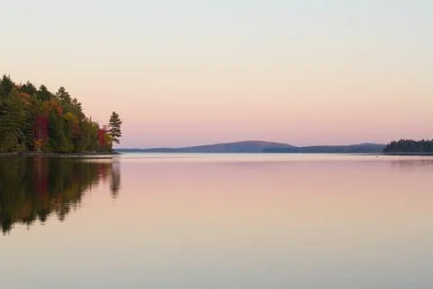 Sunset on Lake Stock Photos