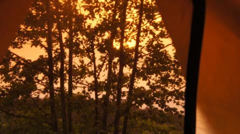 Sunset with Lake Fotos de archivo