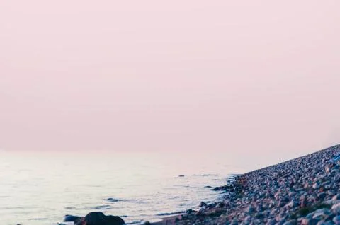 Sunset On Lake Stock Photos