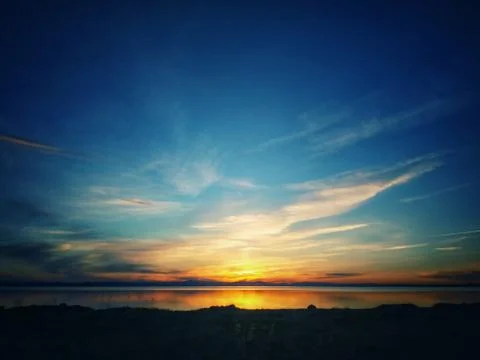 Sunset on the lake Photos