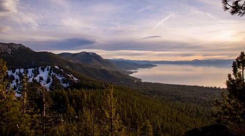 Sunset Lake Stock-Fotos