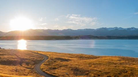 Sunset Lake Stock Photos