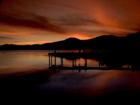 Sunset Lake Tahoe Stock-Footage 33623625