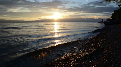 Sunset On The Lake Timelapes 2 Stock Footage 61939780