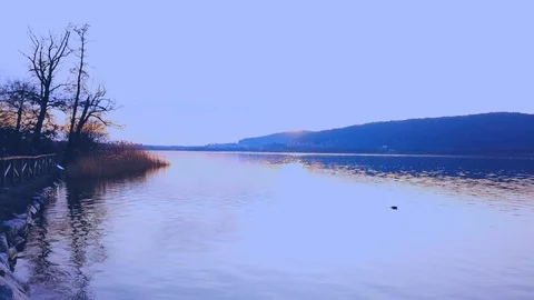 Sunset Lake Timelapse Stock Footage 102703095