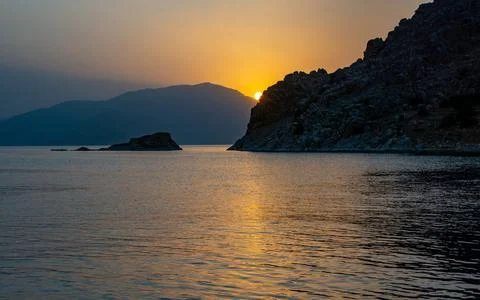 Sunset on Lake Van Stock Photos
