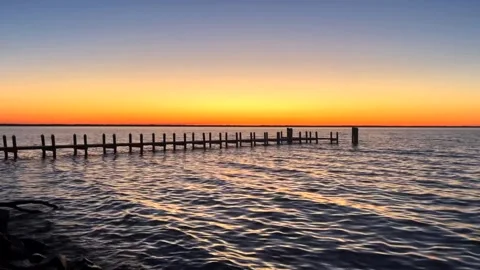 Sunset lake winnebago Stock Footage 273075405