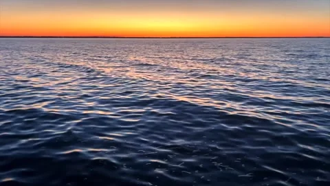 Sunset lake winnebago water Stock Footage 273075729