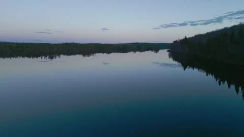 Sunset lake_01 Stock Footage 245367319