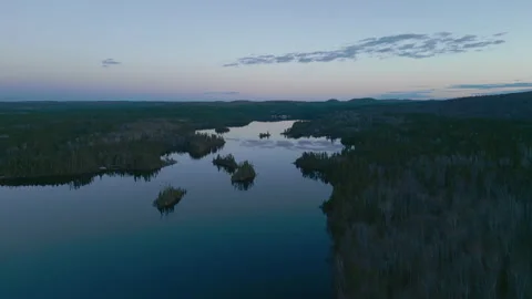 Sunset lake_02 Video stock 245367984