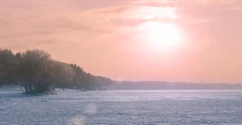 Sunset On The Lale Stock Photos