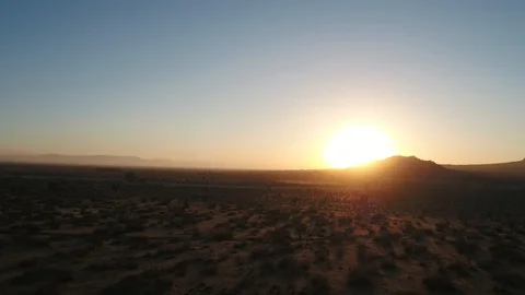 Sunset in Lancaster desert 스톡 동영상 111848801