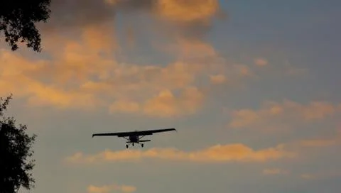 Sunset landing Stock Photos