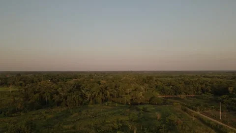 Sunset Landscape Amazon Droneshoot 動画素材 309357088