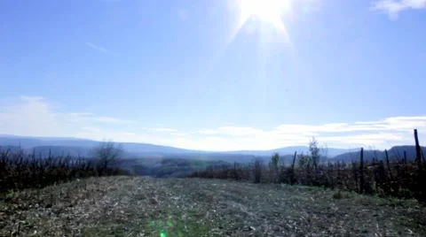 Sunset landscape background Stock Footage 43084363