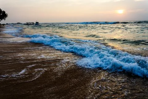  sunset landscape beach. Stock Photos
