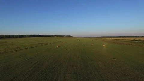 Sunset landscape countryside Stock Footage 82831371