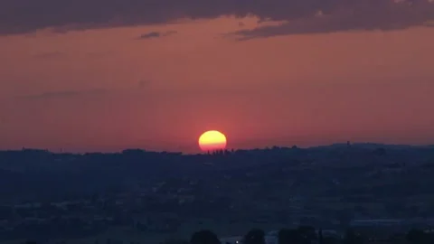 Sunset landscape Stock Footage 130649045