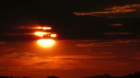 Sunset landscape Stock Footage 132487783