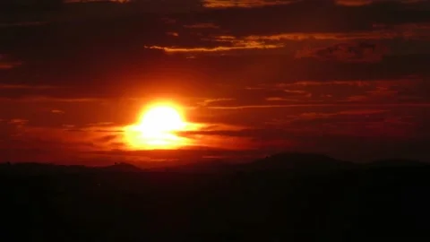 Sunset landscape Stock Footage 132487876