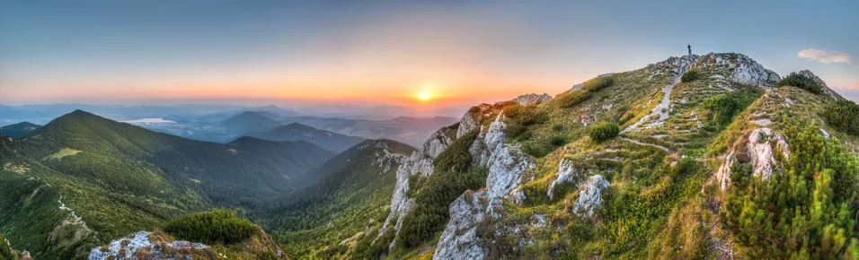 Sunset landscape Foto stock