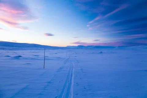 Sunset landscape Stock Photos