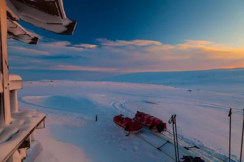 Sunset landscape Stock Photos