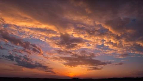 Sunset landscape Stock Photos