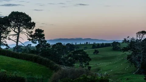 Sunset Landscape Foto stock