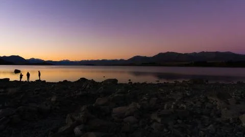 Sunset Landscape Foto stock