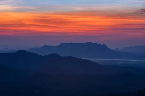 Sunset Landscape. Stock Photos