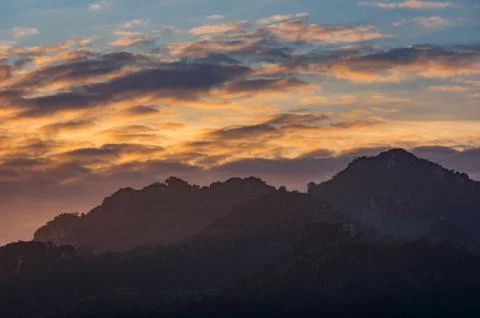 Sunset Landscape. Stock Photos