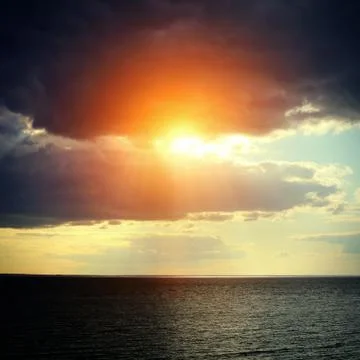Sunset Landscape Stock-Fotos