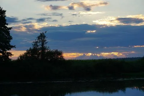 Sunset Landscape Foto stock